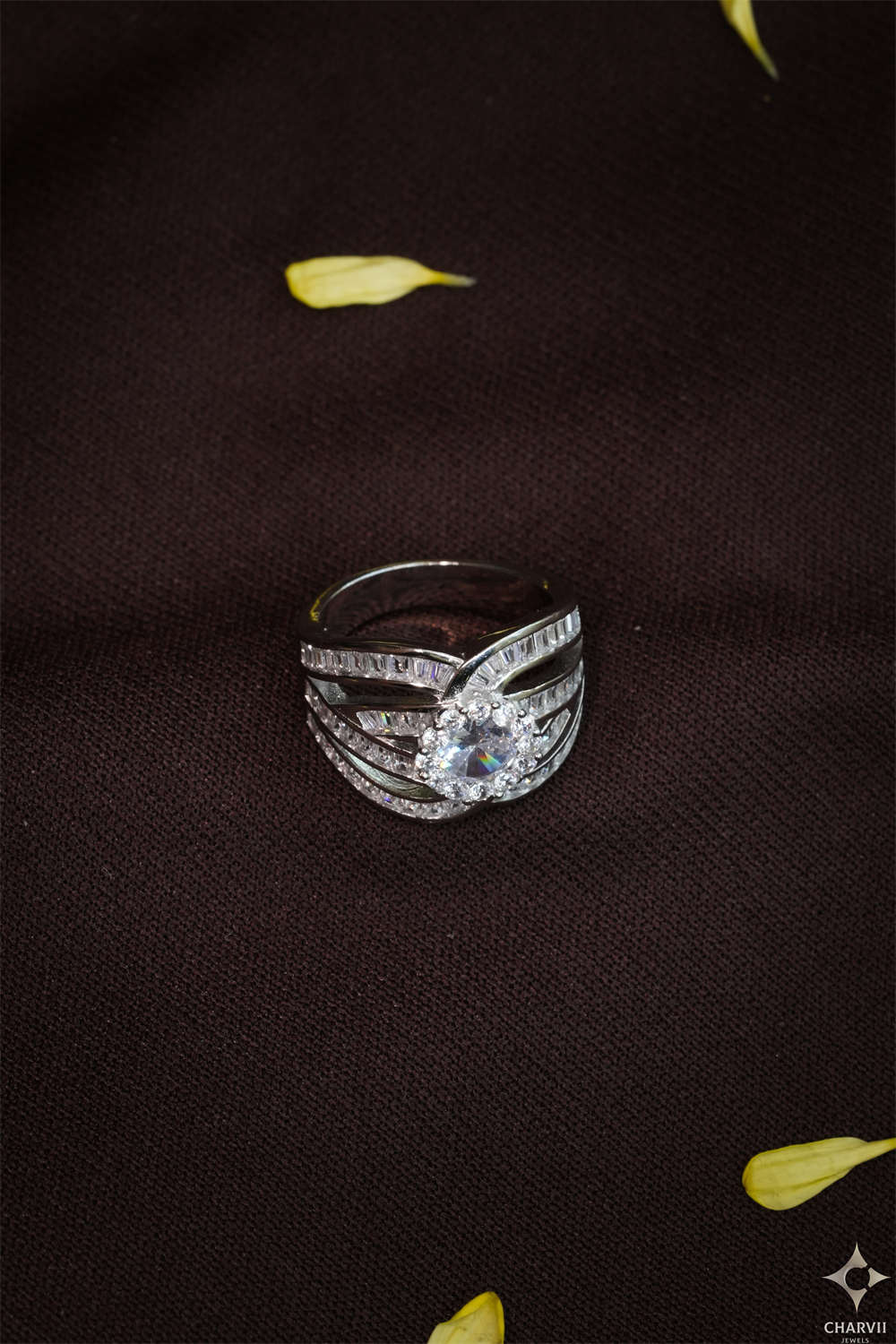 Silver Stone Ring SBA0040