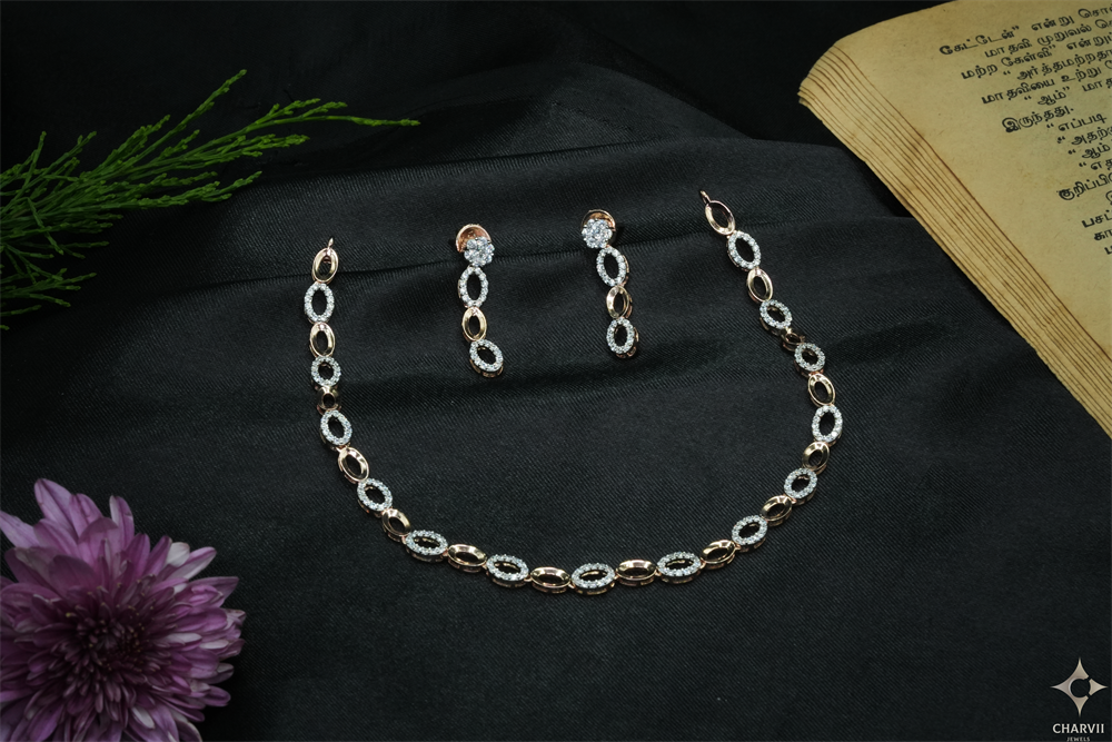 Rose Plated Necklace SNENT0008